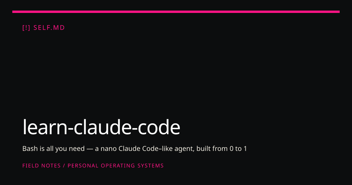 learn-claude-code | self.md