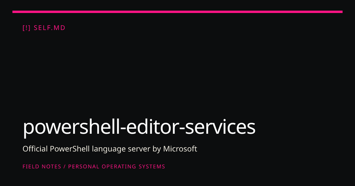 powershell-editor-services — AI Skill for Hermes, Claude Code, Codex ...