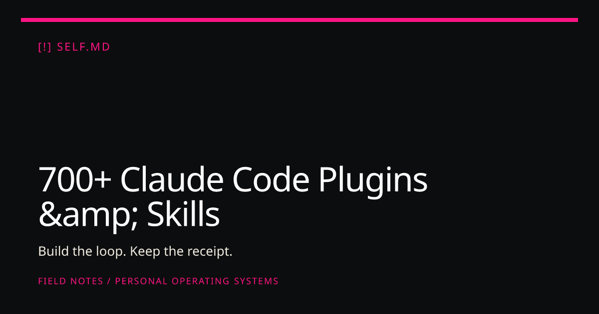 700+ Claude Code Plugins & Skills — Claude Code Plugins & Agent Skills ...