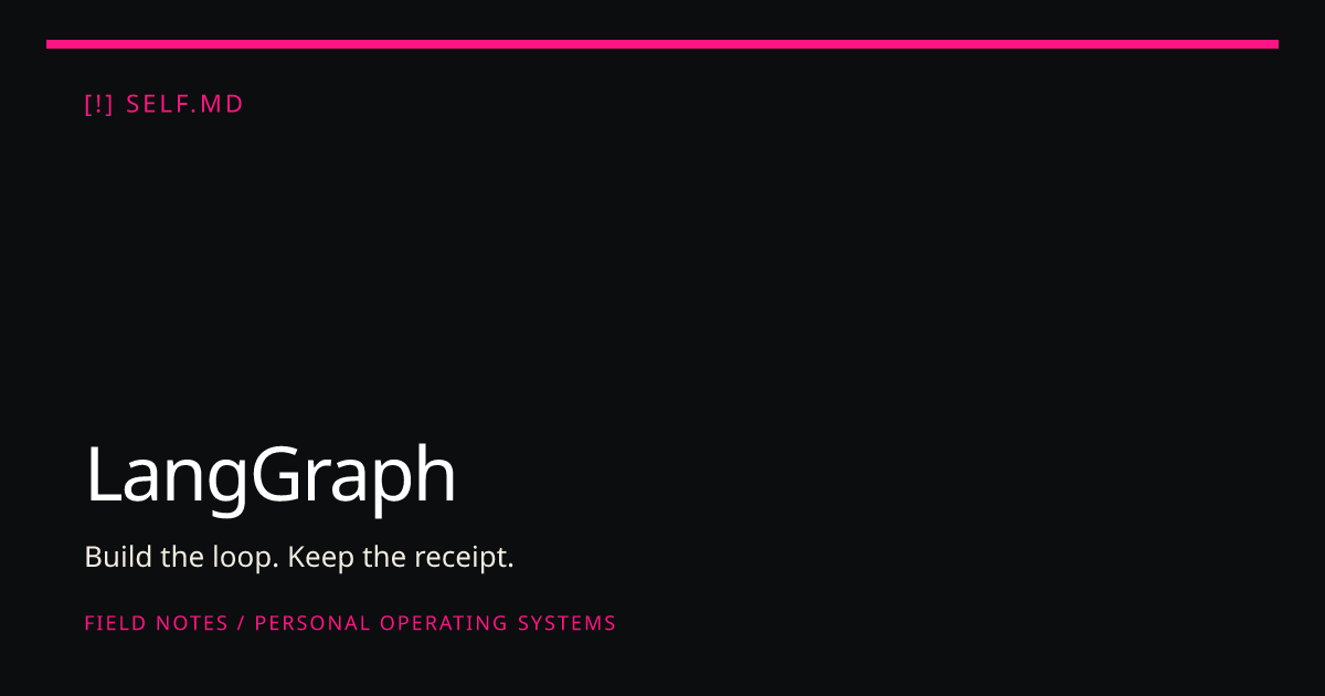 LangGraph | self.md