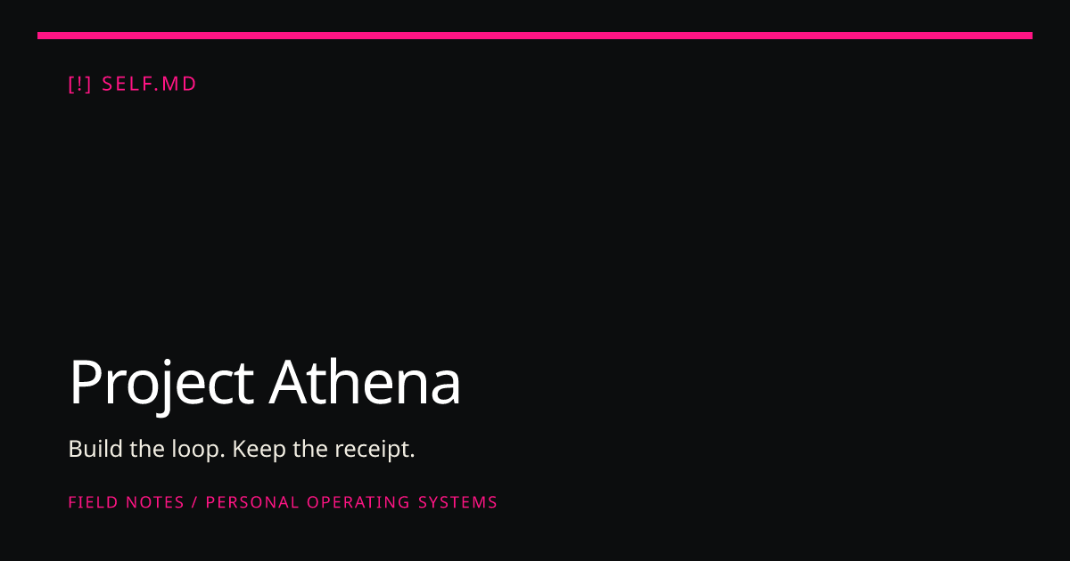 Project Athena | self.md