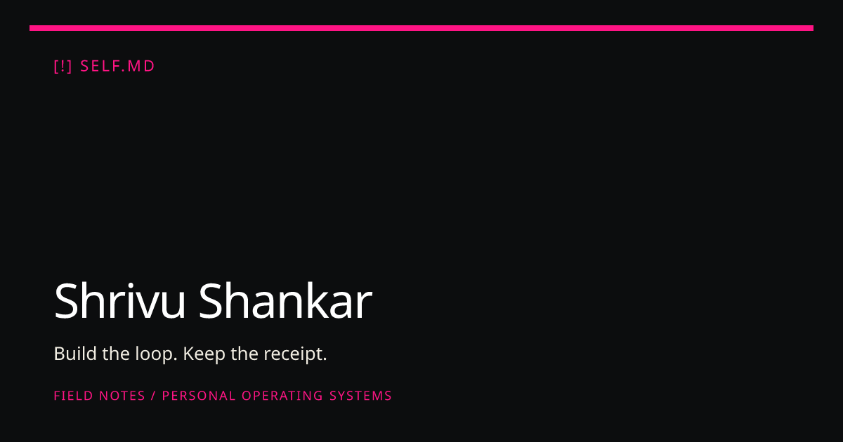 Shrivu Shankar | self.md