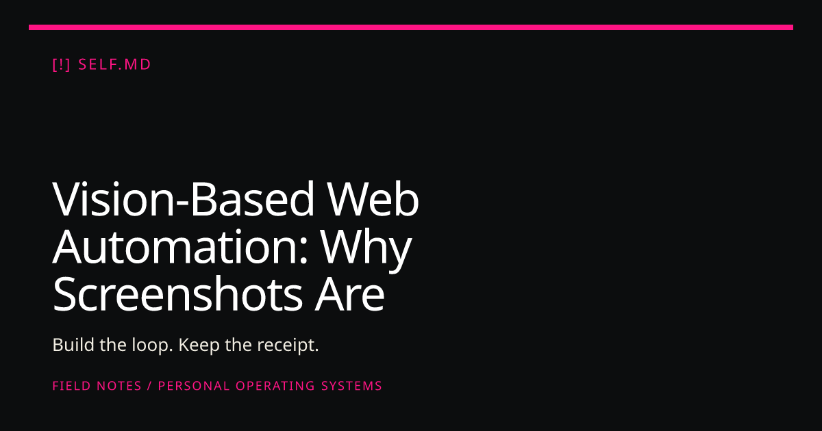 Vision-Based Web Automation: Why Screenshots Are Replacing Selectors ...