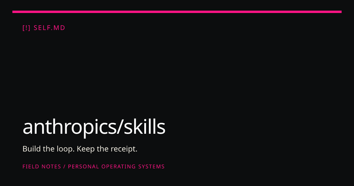 anthropics/skills | self.md