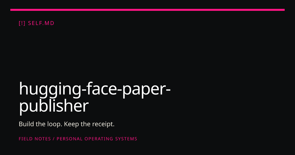 hugging-face-paper-publisher — AI Skill for Hermes, Claude Code, Codex ...