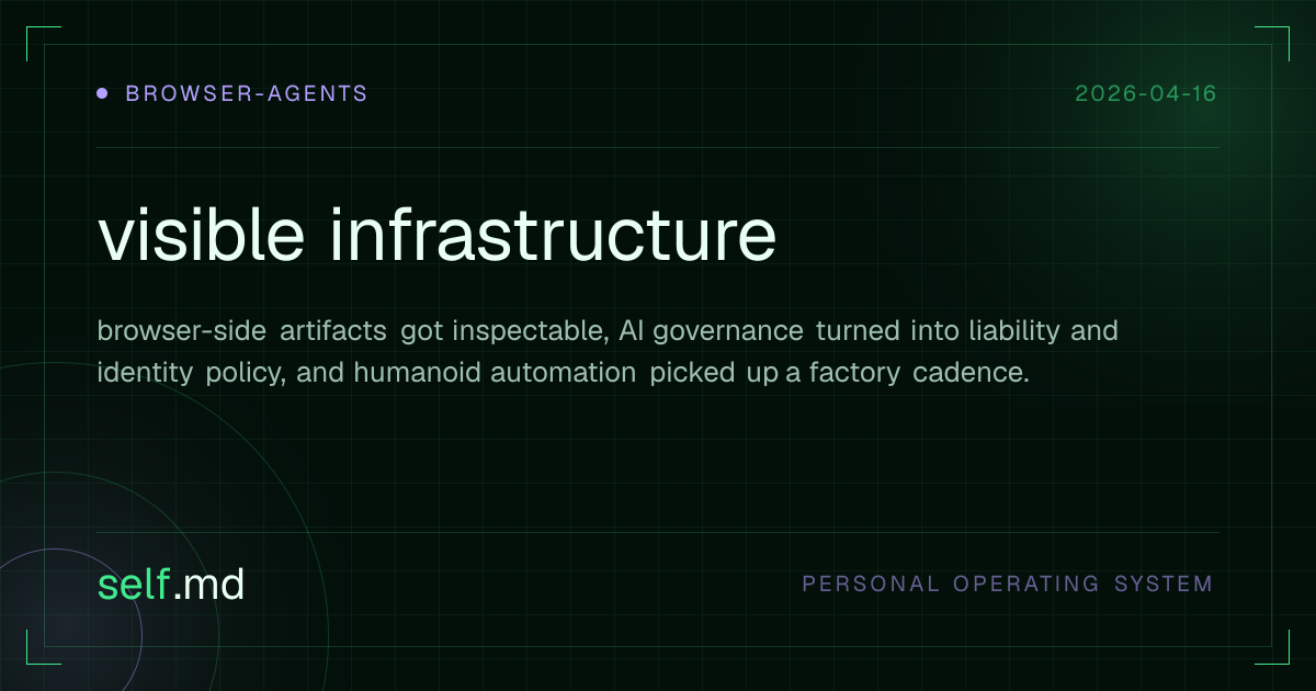 visible infrastructure